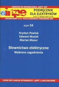 INPE 54 Słownictwo elektryczne. 