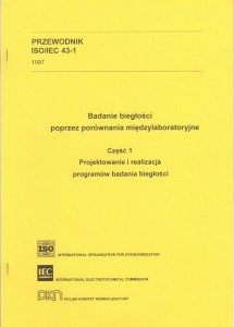 Badanie biegłości poprzez porównania międzylaboratoryjne część 1 Projektowanie i realizacja programów badania biegłości