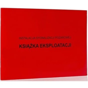 Książka eksploatacji - instalacja sygnalizacji pożarowej 