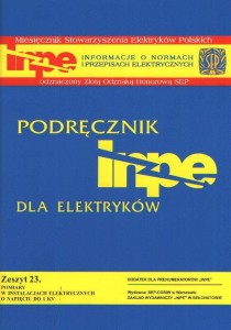 INPE 23  Pomiary w instalacjach elektrycznych o napięciu do 1KV. INPE 23