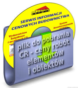 CR - plik  1/2026 - ceny robót, asortymentów, obiektów -  tylko do wybranych programów kosztorysowych 