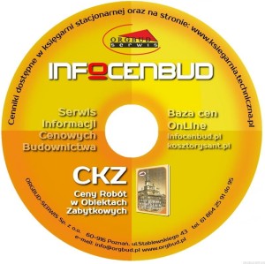CKZ-CD 1/2026 - ceny robót w obiektach zabytkowych - płyta CD- tylko do wybranych programów kosztorysowych 
