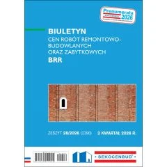 Biuletyn cen robót remontowo - budowlanych oraz zabytkowych BRR 2 kw 2026