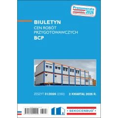  Biuletyn cen robót przygotowawczych BCP 2 kw. 2026