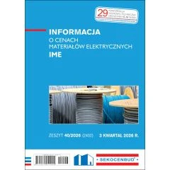 Informacja o cenach materiałów elektrycznych sekocenbud IME 3 kw 2026