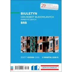 Biuletyn cen robót budowlanych inwestycyjnych BRB 3 kw 2026